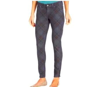 Prana Plaid Ankle Zip Jeans size 0